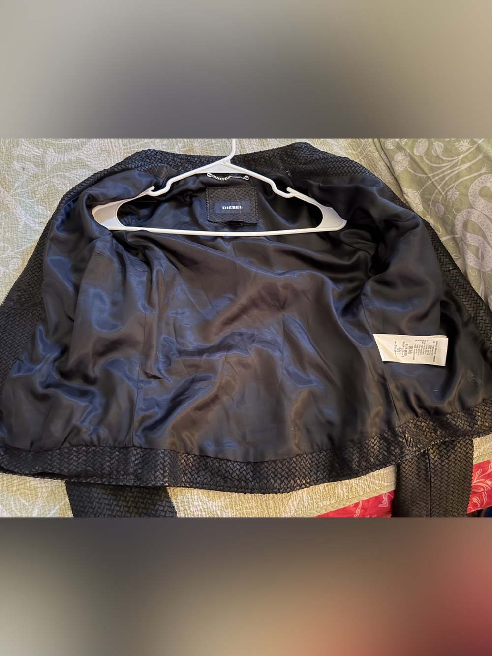 Diesel Black Leather Jacket - Picture 6 of 13